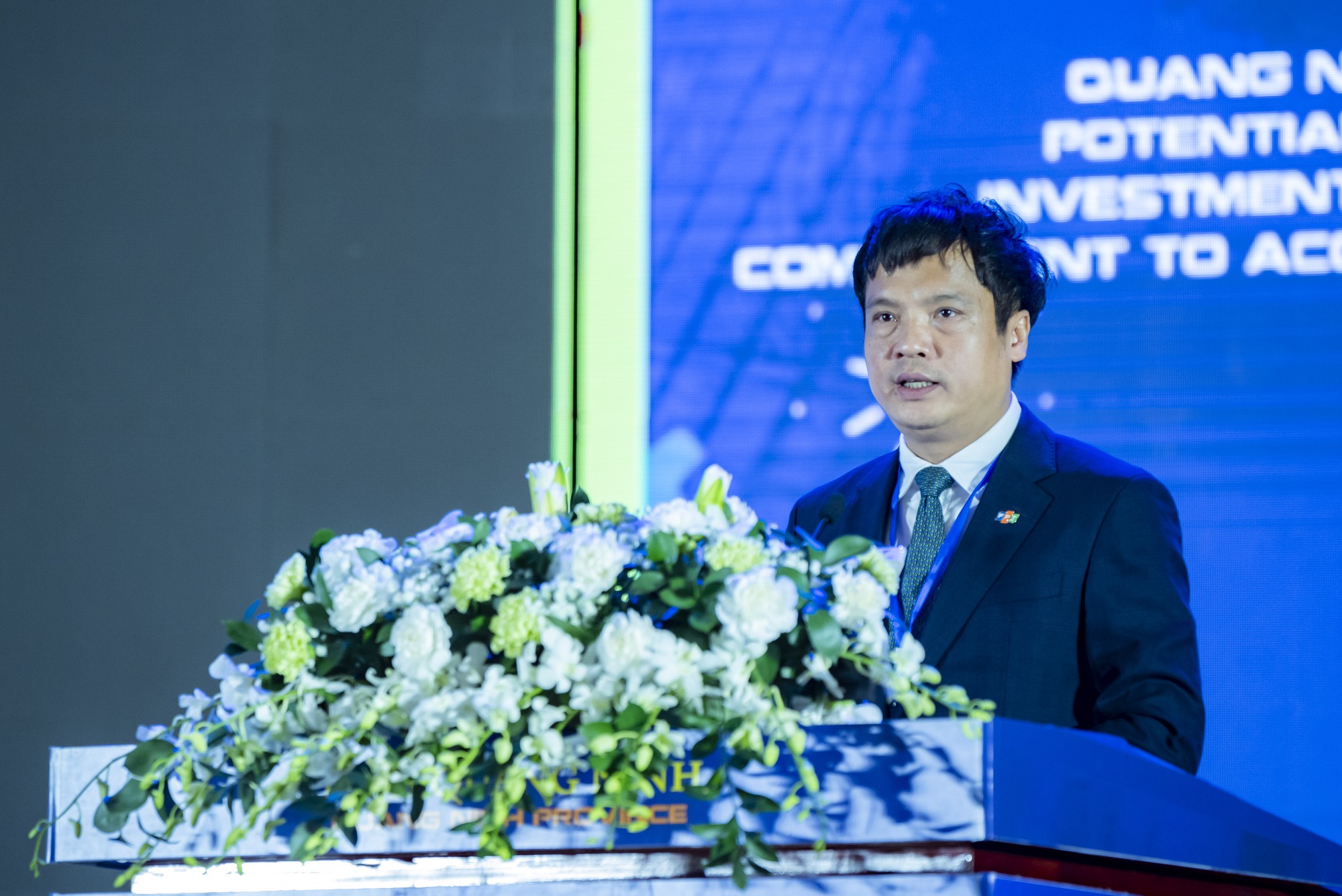Tổng giám đốc FPT phát biểu tại Hội nghị xúc tiến khoa học công nghệ Quảng Ninh